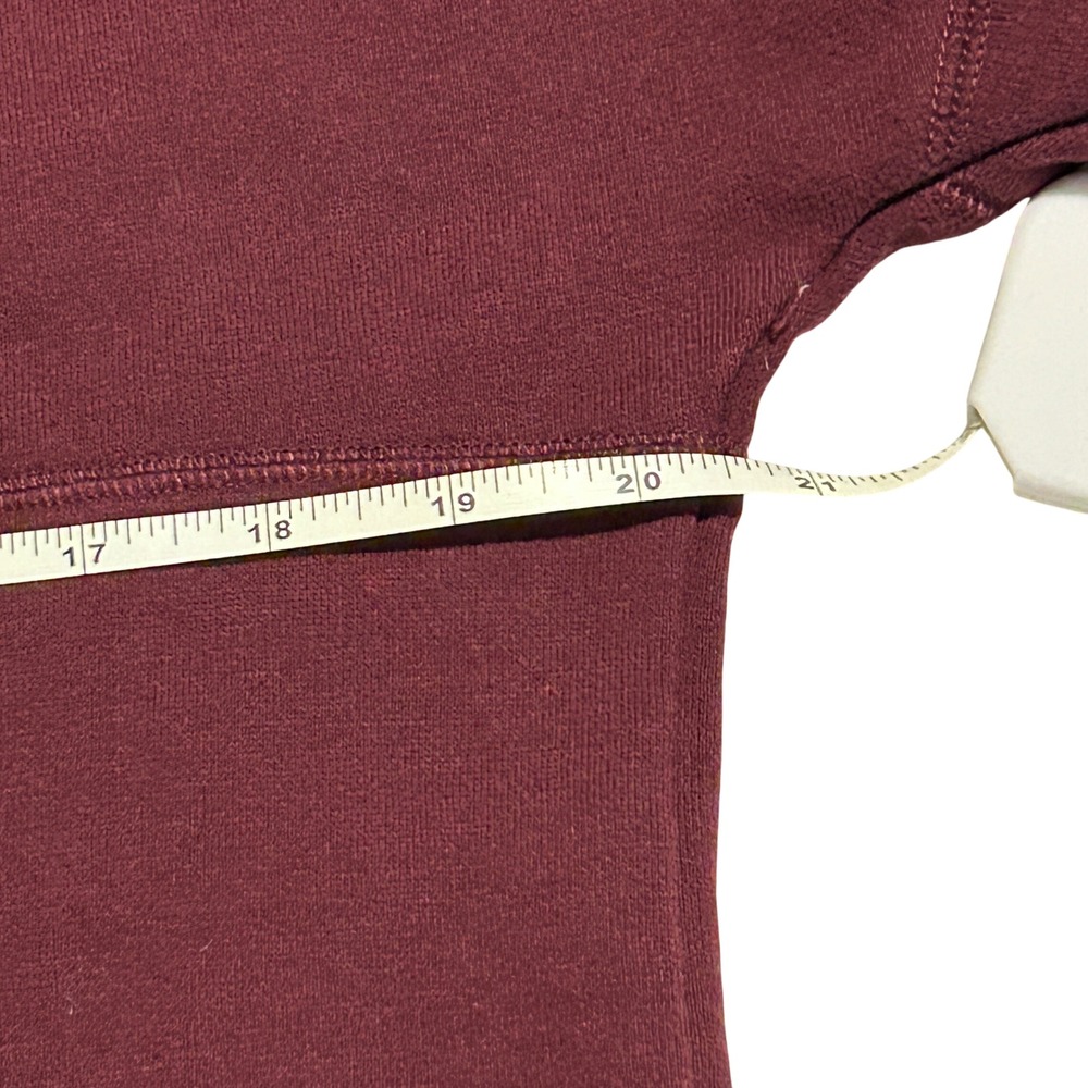 Victoria's Secret PINK Burgundy Sequin Logo Spirit Jersey Sweatshirt Women's M - Picture 6 of 7